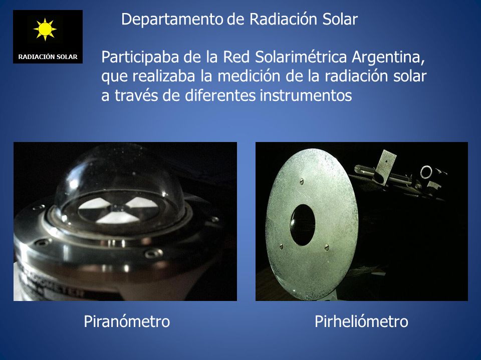 Departamento radiación solar